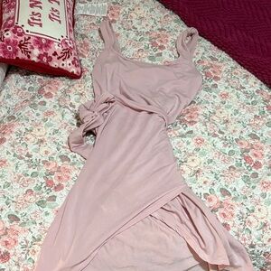 Aritzia Pink wrap Dress